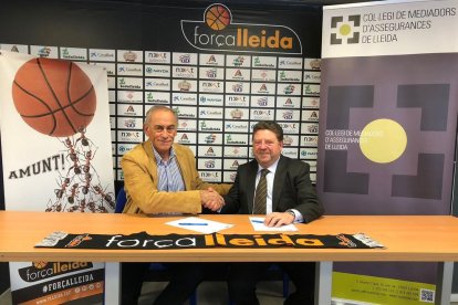 La intensidad que imprimen los leridanos en defensa es una de las claves de su éxito.