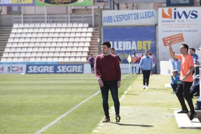 Gerard Albadalejo, en una acción del partido ante el Formentera.