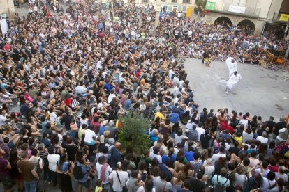 Una de las obras de la trilogía de Adhok en la calle Migdia.