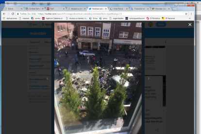 La Policía acordonó la zona, mientras buscaba a otros posibles atacantes y explosivos.