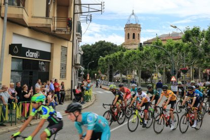 Txomin Juaristi, el vencedor de l’etapa i nou líder, durant la baixada d’un dels ports.