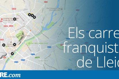 Els carrers franquistes de Lleida