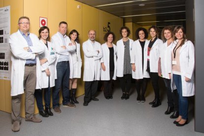Un momento de la lectura del manifiesto del Día Mundial de la Salud Mundial, ayer en Lleida.