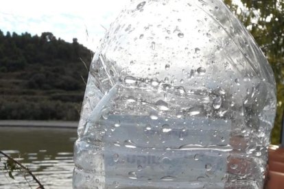 Imagen de la turbidez del agua de Castelldans.