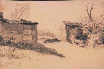 Una de les obres del pintor Carlos de Haes procedents del llegat Tarragó.