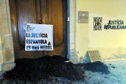 Estiércol en los juzgados de Lleida, Cervera y Balaguer