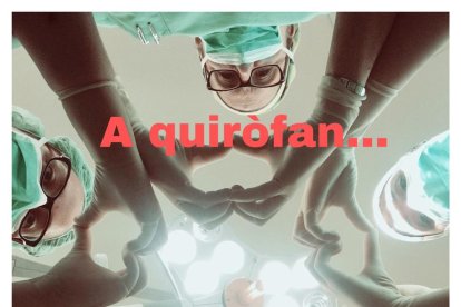 Infermeres de la unitat de Pediatria es van fer un ‘selfie’ a què van afegir una frase.