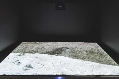 El colombià Óscar Muñoz, al desembre en la inauguració de les seues obres a la Fundació Sorigué.