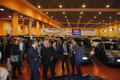 El secretario de Infraestructura, Ricard Font, durante la inauguración del certamen de Mollerussa.