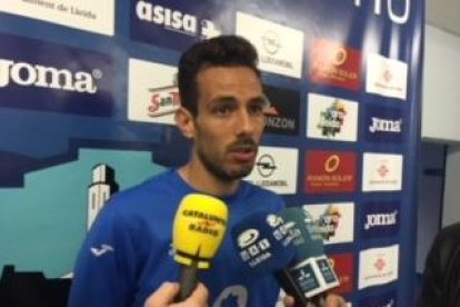 Manu Molina, ayer en su comparecencia en la zona mixta.
