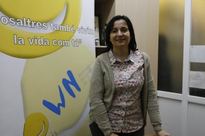 Un grupo de familias en una de las actividades de Down Lleida.