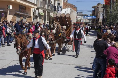 El carro Garber d’Anglesola va ser un dels principals atractius. Estirat per cinc cavalls i carregat de gavelles de sègol, és el més gran de Catalunya.
