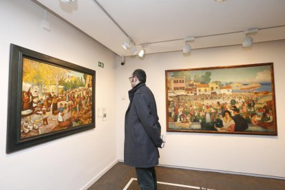 La inauguración ayer de la muestra congregó a numeroso público en CaixaForum Lleida.
