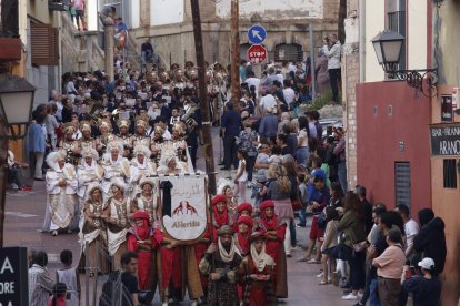Les dos capitanes lluitant al pont Llevadís.