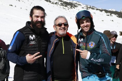 Lucas Eguibar, en la imagen, inicia una de las bajadas de la ronda clasificatoria.