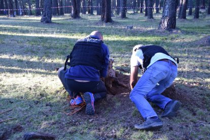 Los Tedax delimitaron la zona y obligaron a los que estaban en el refugio a alejarse del lugar.
