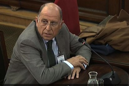 Diego Pérez de los Cobos, ayer durante la segunda jornada de su comparecencia como testigo.