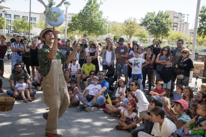 La plaza Major es uno de los puntos habituales de FiraTàrrega que concentra a más público.