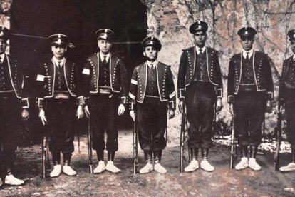 Agentes en Cerdanyola en el año 1935.