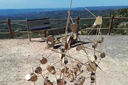 La obra ‘Punts Suspensius’ que se destrozó el fin de semana.