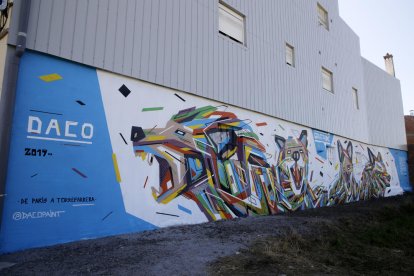 La obra “Graffaune Wolf”, segundo premio, está situada en la calle Segrià del municipio.