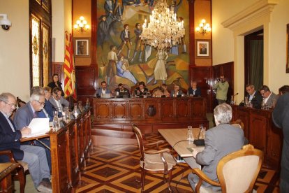 El ple de la Diputació que es va celebrar ahir.
