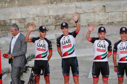 L’australià Rohan Dennis, abans de prendre la sortida de la contrarellotge.