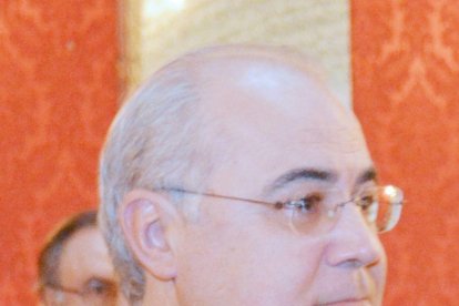 Rajoy, amb el president de Castella i Lleó, Juan Vicente Herrera, i l’alcalde de Lleó, Antonio Silván.