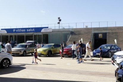 A Taquígraf Martí es van habilitar uns escacs gegants.