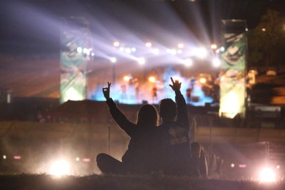 Moment de l’actuació del grup Boikot al Mon Amour Mollerussa Summer Festival 2018.