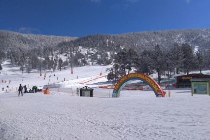 Las instalaciones de Boí-Taüll durante la mañana de ayer.
