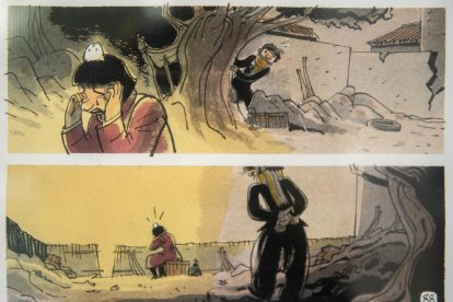 història. El còmic beu del dia a dia de la gent de postguerra en una ciutat com Barcelona.