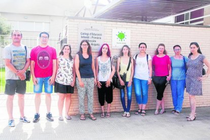 A la izquierda, la zona donde se levantará el nuevo instituto de Torrefarrera y a la derecha las obras de la escuela de Almenar.