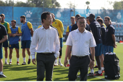 L’estat actual de l’estadi d’Anoeta, que es troba en obres.