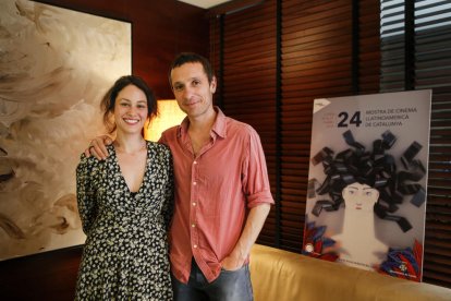 Juan Ferrer, Àngel Ros, Aida Folch, Pablo Derqui y Ramon Royes, ayer en la Llotja antes de la gala de clausura de la Mostra.