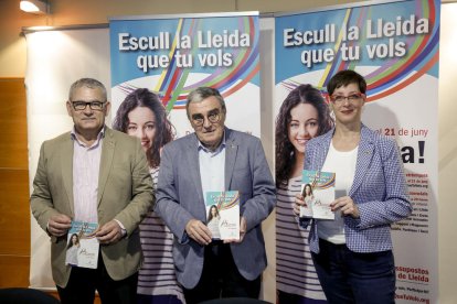 Ros, Gómez i Ribes, a la presentació d’ahir.