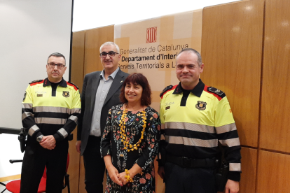 Un moment de la presentació ahir a Interior.