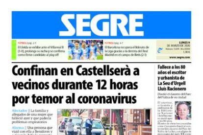 Supermercado vacío pocos días antes del estado de alarma.