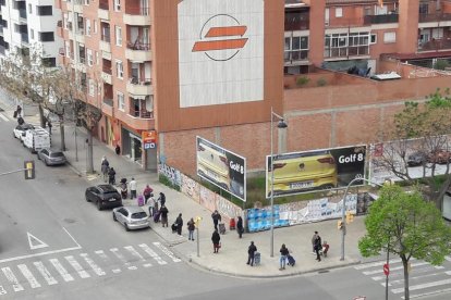 Supermercado vacío pocos días antes del estado de alarma.