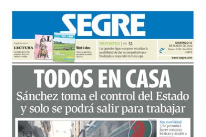 Supermercado vacío pocos días antes del estado de alarma.