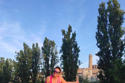 Un grup d’atletes que va participar en la Cursa de la Cirera.