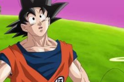 Son Goku envia un missatge d'ànims al poble de Calaf