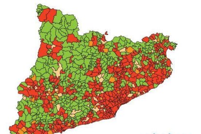 Més risc que a finals de març i és alt en un de cada tres municipis