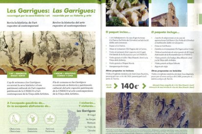 Alguns dels paquets turístics que promociona el Patronat de Turisme i que els va dissenyar l’empresa Tu i Lleida.