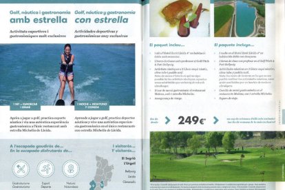 Alguns dels paquets turístics que promociona el Patronat de Turisme i que els va dissenyar l’empresa Tu i Lleida.