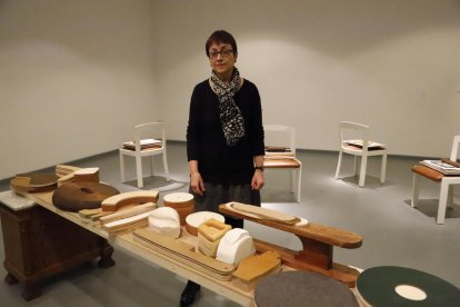 Parcerisas, ayer en la fundación Vallpalou, que exhibirá hasta el 18 de abril una muestra sobre Duran.