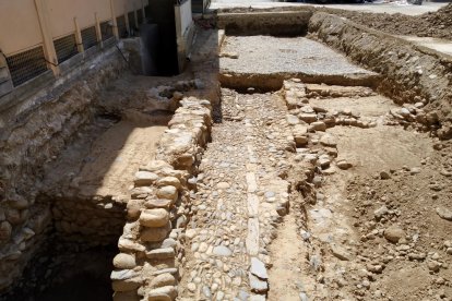 Encuentran restos de la trama urbana medieval de la Seu d'Urgell únicos en el Pirineo