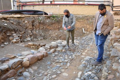 El yacimiento excavado muestra parte de un barrio medieval.