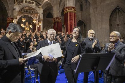 L’església de Santa Maria es va omplir de gom a gom per escoltar el tradicional oratori.
