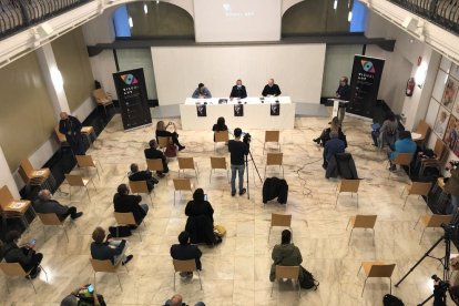 Presentación ayer en la concejalía de Cultura del Visual Art.